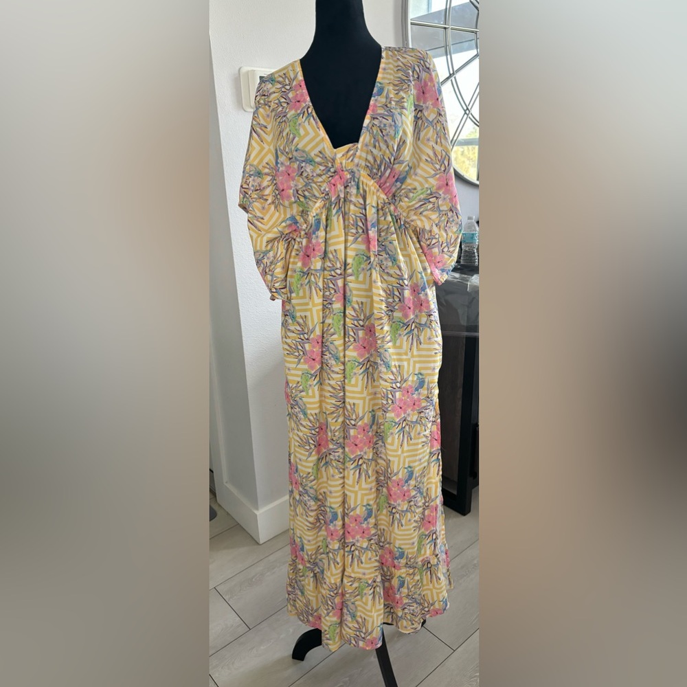 America & Beyond, Maxi Dress, Kimono Style Sleeves, #510